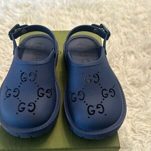 Blue toddler Gucci boys shoes
